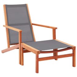 VidaXL 48696 outdoor chair Terrace Eucalyptus Grey