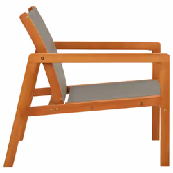 VidaXL 48697 outdoor chair Terrace Padded seat Eucalyptus Grey