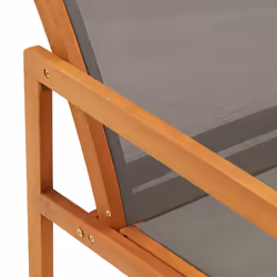 VidaXL 48697 outdoor chair Terrace Padded seat Eucalyptus Grey - Additional view 5