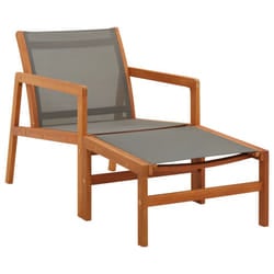 VidaXL 48698 outdoor chair Terrace Eucalyptus Grey
