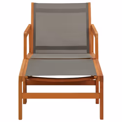 VidaXL 48698 outdoor chair Terrace Eucalyptus Grey