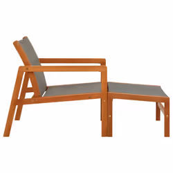 VidaXL 48698 outdoor chair Terrace Eucalyptus Grey