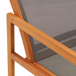 VidaXL 48698 outdoor chair Terrace Eucalyptus Grey - Additional view 8