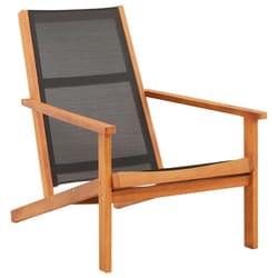 VidaXL 48699 outdoor chair Terrace Padded seat Eucalyptus Black