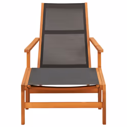 VidaXL 48700 outdoor chair Terrace Eucalyptus Black