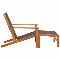 VidaXL 48700 outdoor chair Terrace Eucalyptus Black