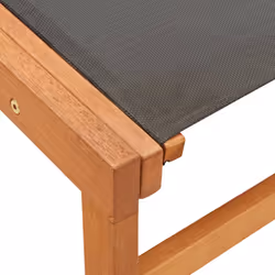 VidaXL 48700 outdoor chair Terrace Eucalyptus Black - Additional view 8