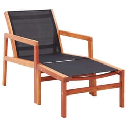 VidaXL 48702 outdoor chair Terrace Eucalyptus Black