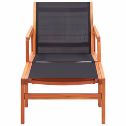 VidaXL 48702 outdoor chair Terrace Eucalyptus Black