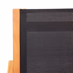 VidaXL 48702 outdoor chair Terrace Eucalyptus Black - Additional view 5