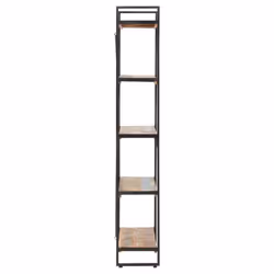 vidaXL 5-Tier Bookcase Solid Reclaimed Wood 90x30x180cm Display Unit Highboard