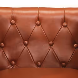 vidaXL Armchair Black Real Leather Living Room Single Sofa Tub Chair Armchair - brown - Additional view 5