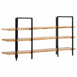 VidaXL 286604, 3 shelves, Steel, Wood, 1600 mm, 310 mm, 800 mm