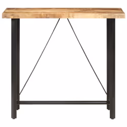 vidaXL Rough Mango Wood Bar Table Kitchen Dinner Table Dining Room Furniture