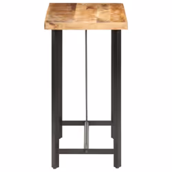 vidaXL Rough Mango Wood Bar Table Kitchen Dinner Table Dining Room Furniture