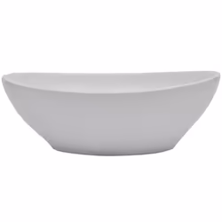 vidaXL Bathroom Round Basin Ceramic with Wall Shelf Multi Colours Multi Sizes - black, 40 cm oval-shaped basin - Additional view 5