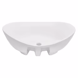 vidaXL Bathroom Oval Basin Ceramic Wall Shelf Shelf Multi Colours Multi Sizes - black - Additional view 5