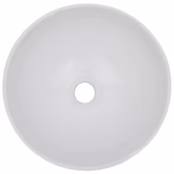 vidaXL Bathroom Round Basin Ceramic with Wall Shelf Multi Colours Multi Sizes - black - Additional view 4