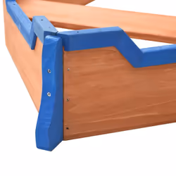 vidaXL Fir Wood Sandbox Pirate Ship Wooden Sand Pit Kid Playground Equipment - Additional view 6