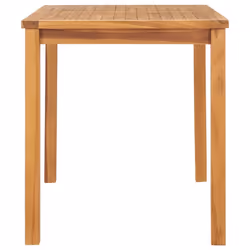 vidaXL Solid Teak Wood Garden Dining Table 120cm Kitchen Dinner Desk Stand - Additional view 2