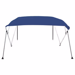 vidaXL 4 Bow Bimini Top Blue 196cm Anti-Mildew Boat Canopies Canvas Covers - Additional view 11