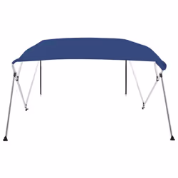 vidaXL 4 Bow Bimini Top Blue 196cm Anti-Mildew Boat Canopies Canvas Covers - Additional view 2