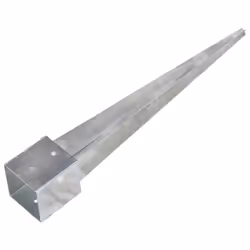 vidaXL 6x Ground Spike Silver Galvanised Steel Garden Outdoor Arch Soil Spear - Additional view 2