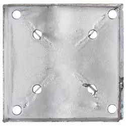 vidaXL Ground Spikes Soil Spear Ground Anchor 2 pcs Silver Galvanised Steel - Additional view 4