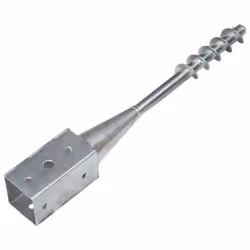 vidaXL 6x Ground Spike Silver Galvanised Steel Anchor Stake Soil Garden Spear