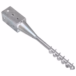 vidaXL 6x Ground Spike Silver Galvanised Steel Anchor Stake Soil Garden Spear