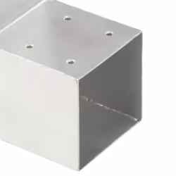 vidaXL 1/4x Post Connectors Galvanised Metal Wood Multi Shapes Multi Sizes - 101 x 101 mm/ 1 pcs, l shape - Additional view 4