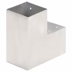 vidaXL 1/4x Post Connectors Galvanised Metal Wood Multi Shapes Multi Sizes - 101 x 101 mm/ 4 pcs, l shape - Additional view 4