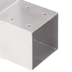 vidaXL 1/4x Post Connectors Galvanised Metal Wood Multi Shapes Multi Sizes - 101 x 101 mm/ 4 pcs, l shape - Additional view 5