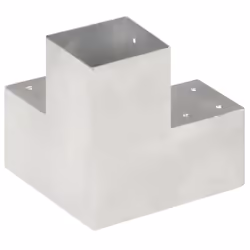 vidaXL 1/4x Post Connectors Galvanised Metal Wood Multi Shapes Multi Sizes - 101 x 101 mm/ 1 pcs, y shape