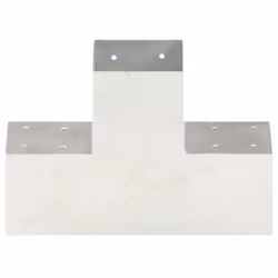 vidaXL 1/4x Post Connectors Galvanised Metal Wood Multi Shapes Multi Sizes - 101 x 101 mm/ 1 pcs, x shape
