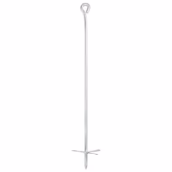 vidaXL 4x Earth Anchors Galvanised Metal Ground Anchor Hardware Accessory