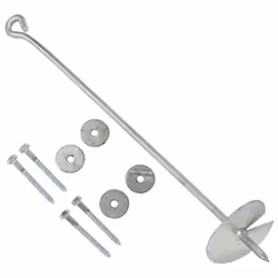vidaXL 6x Earth Anchors Galvanised Metal Ground Anchor Hardware Accessory