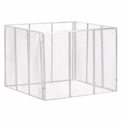 vidaXL Garden Composter 100x100x77 cm Galvanised Iron Compost Bin Waste Box