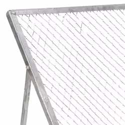 vidaXL Garden Sieve Galvanised Steel Compost Grid Garden Strainer Soil Sieve