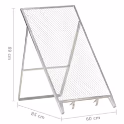 vidaXL Garden Sieve Galvanised Steel Compost Grid Garden Strainer Soil Sieve - Additional view 7