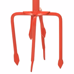 vidaXL Garden Claw Red Steel Soil Cultivator Gardening Hand Lawn Tool Weeding