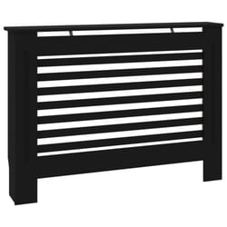 vidaXL Radiator Cover Black MDF Wood Grill Cabinet Heater Shelf Heating Unit
