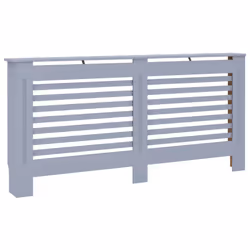 vidaXL Radiator Cover Anthracite MDF Grill Cabinet Heater Shelf Heating Unit