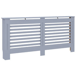 vidaXL Radiator Cover Anthracite MDF Grill Cabinet Heater Shelf Heating Unit