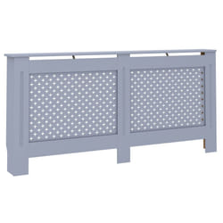 vidaXL Radiator Cover Anthracite MDF Grill Cabinet Heater Shelf Heating Unit