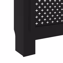vidaXL Radiator Cover Black MDF Wood Grill Cabinet Heater Shelf Heating Unit - Additional view 6