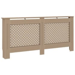 VidaXL Radiator Cover Beige Medium-density fibreboard (MDF)