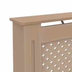 VidaXL Radiator Cover Beige Medium-density fibreboard (MDF) - Additional view 6