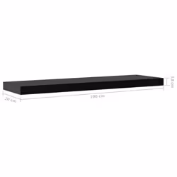 vidaXL 2x Floating Wall Shelves Hanging Wall Mounted Storage Display Racks - Additional view 5