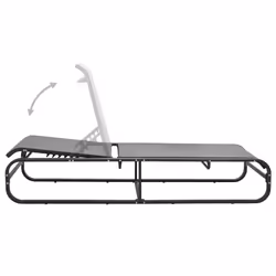 VidaXL 47843 outdoor chair Lounge Padded seat Aluminium, Textile Grey